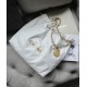 CHANEL Small 22 Bag White Calfskin Gold Hardware