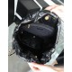 CHANEL Medium 22 Bag Black Calfskin Gold Hardware