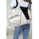 CHANEL Medium 22 Bag White Calfskin Gold Hardware