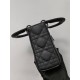 DIOR Mini Lady Dior Bag Black Ultramatte Cannage Calfskin