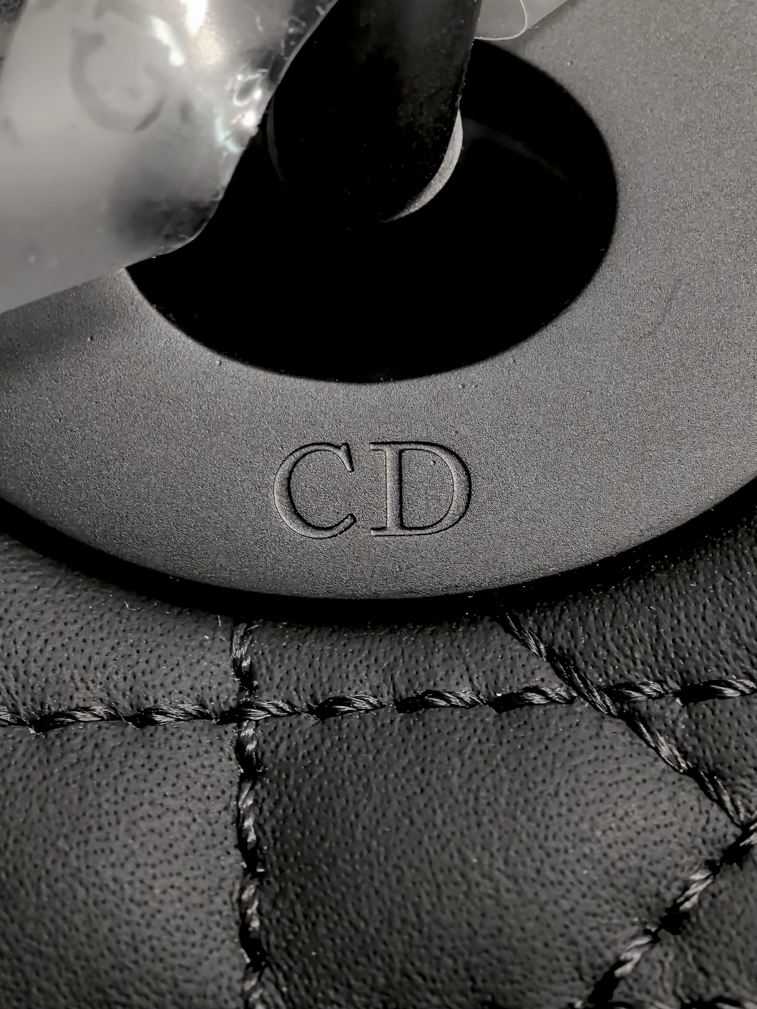 DIOR Mini Lady Dior Bag Black Ultramatte Cannage Calfskin