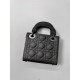 DIOR Mini Lady Dior Bag Black Ultramatte Cannage Calfskin