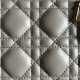 DIOR Mini Lady Dior Bag Grey Pearlescent Cannage Lambskin Gold Hardware