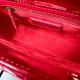 DIOR Mini Lady Dior Bag Cherry Red Patent Cannage Calfskin Gold Hardware