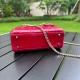 DIOR Mini Lady Dior Bag Cherry Red Patent Cannage Calfskin Gold Hardware