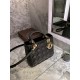 DIOR Medium Lady Dior Bag In Black Cannage Lambskin Gold Hardware