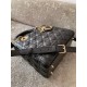 DIOR Medium Lady Dior Bag In Black Cannage Lambskin Gold Hardware