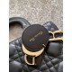 DIOR Medium Lady Dior Bag In Black Cannage Lambskin Gold Hardware