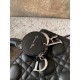 DIOR Medium Lady Dior Bag In Black Cannage Lambskin Sliver Hardware