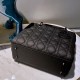 DIOR Medium Lady Dior Bag So Black Ultramatte Cannage Calfskin