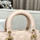 DIOR Medium Lady Dior Bag Powder Pink Cannage Lambskin Gold Hardware