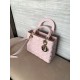 DIOR Medium Lady Dior Bag  Pale Pink Cannage Lambskin Gold Hardware