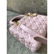 DIOR Medium Lady Dior Bag  Pale Pink Cannage Lambskin Gold Hardware