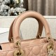 DIOR Medium Lady Dior Bag Blush Cannage Lambskin Gold Hardware