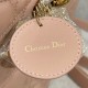 DIOR Medium Lady Dior Bag Blush Cannage Lambskin Gold Hardware