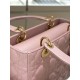 DIOR Medium Lady Dior Bag  Lotus Pearlescent Cannage Lambskin Gold Hardware