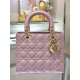 DIOR Medium Lady Dior Bag  Lotus Pearlescent Cannage Lambskin Gold Hardware