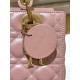 DIOR Medium Lady Dior Bag  Lotus Pearlescent Cannage Lambskin Gold Hardware