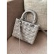 DIOR Medium Lady Dior Bag Grey Lambskin Silver Hardware