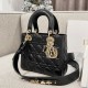 DIOR Small Lady Dior My ABCDior Bag Black Cannage Lambskin Gold Hardware