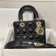 DIOR Small Lady Dior My ABCDior Bag Black Cannage Lambskin Gold Hardware