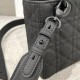 DIOR Small Lady Dior Bag Black Ultramatte Cannage Calfskin