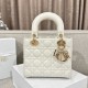 DIOR Small Lady Dior Bag Latte Cannage Lambskin Gold Hardware