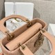 DIOR Small Lady Dior Bag Blush Cannage Lambskin Gold Hardware