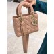 DIOR Small Lady Dior Bag Blush Cannage Lambskin Gold Hardware