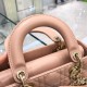 DIOR Small Lady Dior Bag Blush Cannage Lambskin Gold Hardware