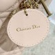 DIOR Small Lady Dior Bag Two-Tone Powder Pink and Latte Cannage Lambskin Gold Hardware