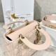 DIOR Small Lady Dior My ABCDior Bag Powder Pink Cannage Lambskin Gold Hardware