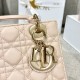 DIOR Small Lady Dior My ABCDior Bag Powder Pink Cannage Lambskin Gold Hardware