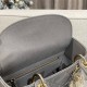 DIOR Small Lady Dior My ABCDior Bag Grey Cannage Lambskin Gold Hardware