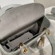 DIOR Small Lady Dior My ABCDior Bag Stone Gray Cannage Lambskin Gold Hardware