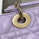 DIOR Small Lady Dior My ABCDior Bag Lilac Cannage Lambskin Gold Hardware