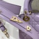 DIOR Small Lady Dior My ABCDior Bag Lilac Cannage Lambskin Gold Hardware