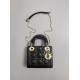 DIOR Mini Lady Dior Bag Black Cannage Lambskin Gold Hardware