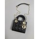 DIOR Mini Lady Dior Bag Black Cannage Lambskin Gold Hardware