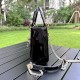 DIOR Mini Lady Dior Bag Black Patent Cannage Calfskin Gold Hardware