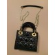 DIOR Mini Lady Dior Bag Black Patent Cannage Calfskin Gold Hardware