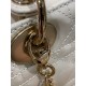 DIOR Mini Lady Dior Bag Latte Patent Cannage Calfskin Gold Hardware