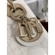 DIOR Mini Lady Dior Bag Latte Patent Cannage Calfskin Gold Hardware