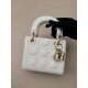 DIOR Mini Lady Dior Bag Latte Cannage Lambskin Gold Hardware