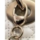 DIOR Mini Lady Dior Bag Latte Cannage Lambskin Gold Hardware