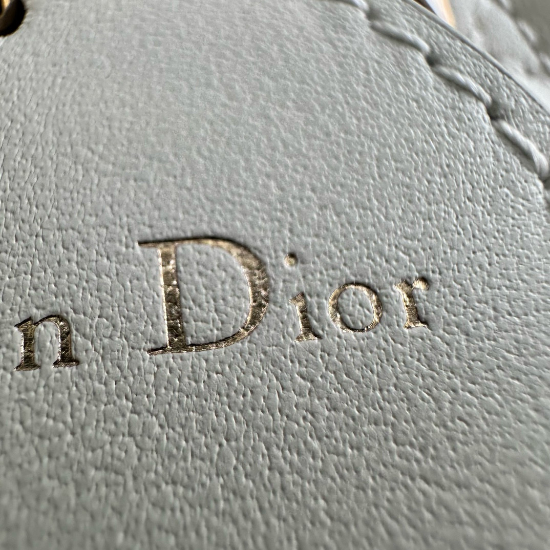 DIOR Mini Lady Dior Bag Latte Cannage Lambskin Gold Hardware