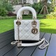 DIOR Mini Lady Dior Bag Latte Cannage Lambskin Gold Hardware