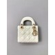 DIOR Mini Lady Dior Bag Latte Cannage Lambskin Gold Hardware