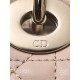 DIOR Mini Lady Dior Bag Powder Pink Cannage Lambskin Gold Hardware