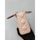 DIOR Mini Lady Dior Bag Powder Pink Cannage Lambskin Gold Hardware